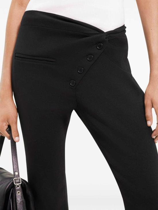  쿠레쥬 스트레이트 팬츠 124CPA189WO00919999 Black - COURREGES