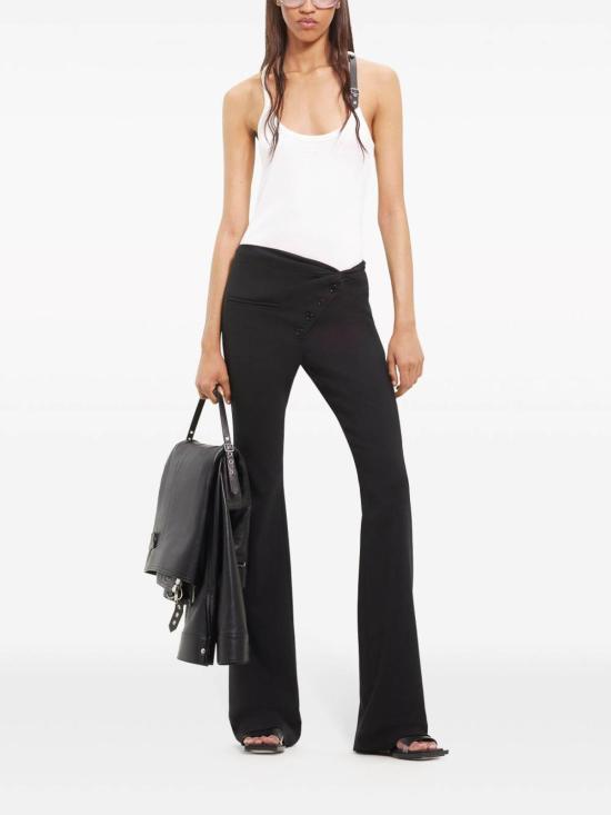  쿠레쥬 스트레이트 팬츠 124CPA189WO00919999 Black - COURREGES