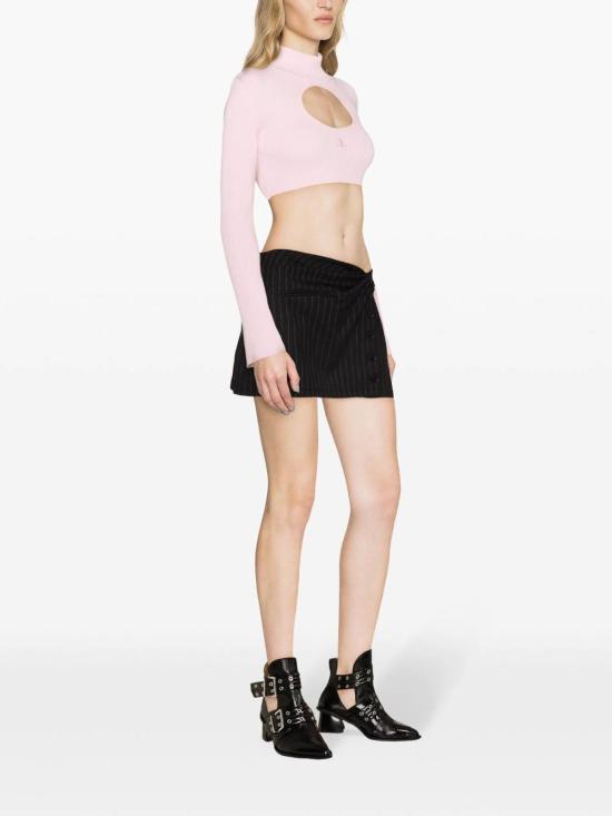  쿠레쥬 미디 스커트 124CJU140WO0092B044 Black - COURREGES