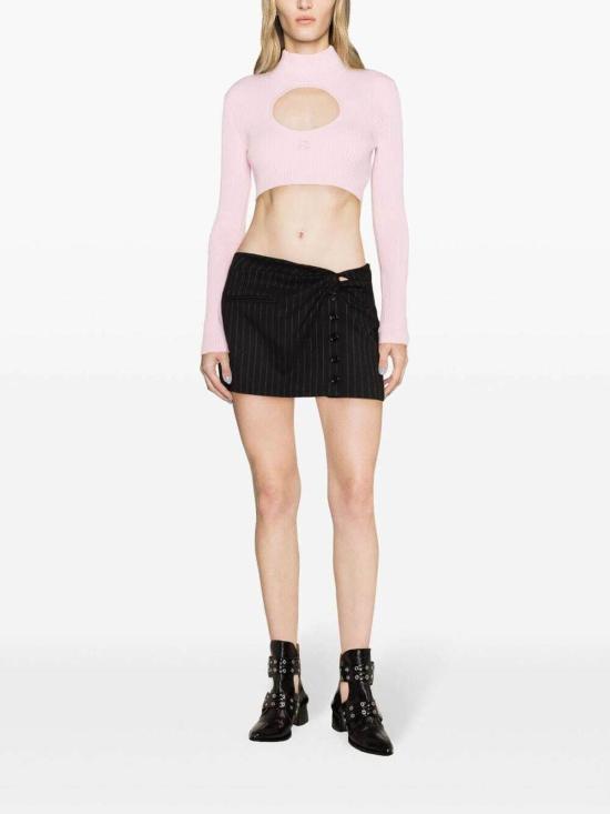  쿠레쥬 미디 스커트 124CJU140WO0092B044 Black - COURREGES