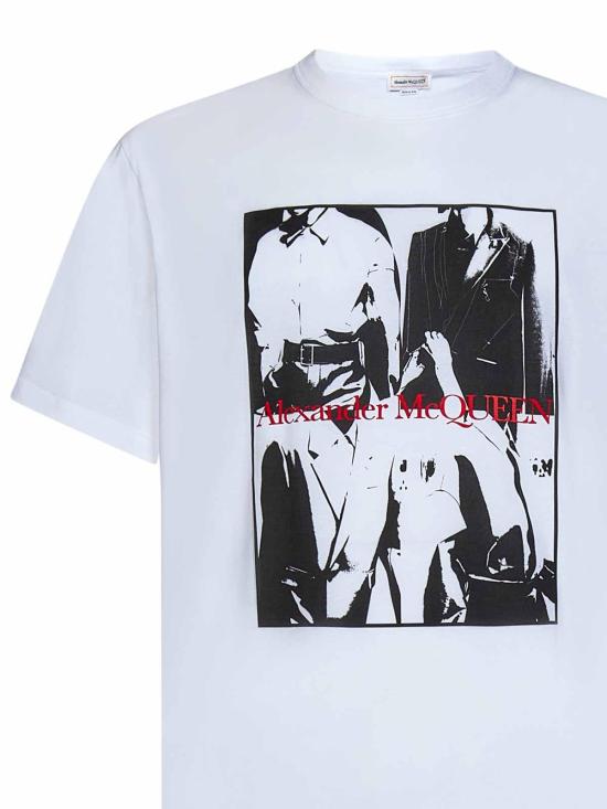  알렉산더 맥퀸 반팔 티셔츠 759454QVZ350900 White - ALEXANDER MCQUEEN
