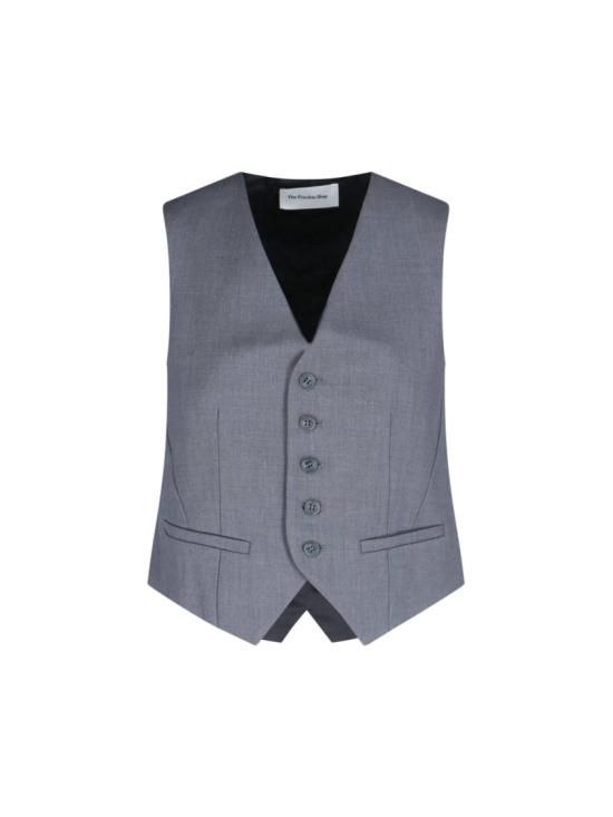 25SS 더프랭키샵 자켓 GELSO WAISTCOATDARK GREY MELANGE Grey