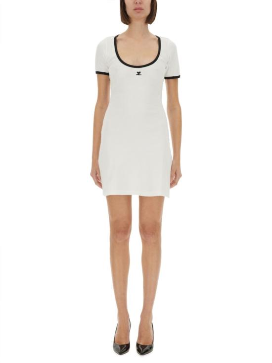  쿠레쥬 미디 원피스 225JRO600 JS02030098 White