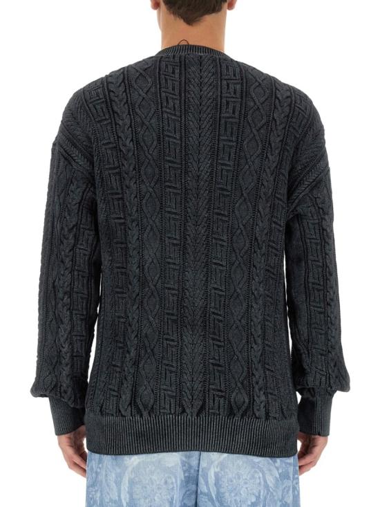  베르사체 스웨터 1009932 1A072711B000 Grey - VERSACE