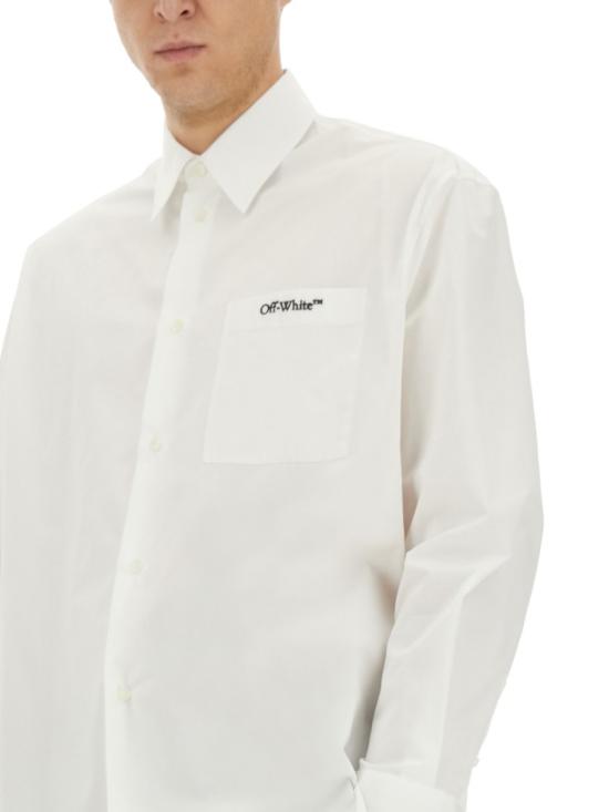  오프화이트 긴팔 셔츠 OMGE004 C99FAB0020110 White - OFF WHITE