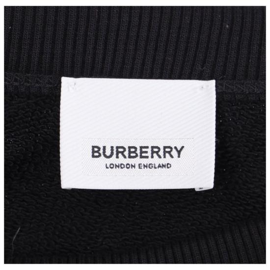  버버리 로고 프린트 코튼 스웨트셔츠 8055312 Black - BURBERRY