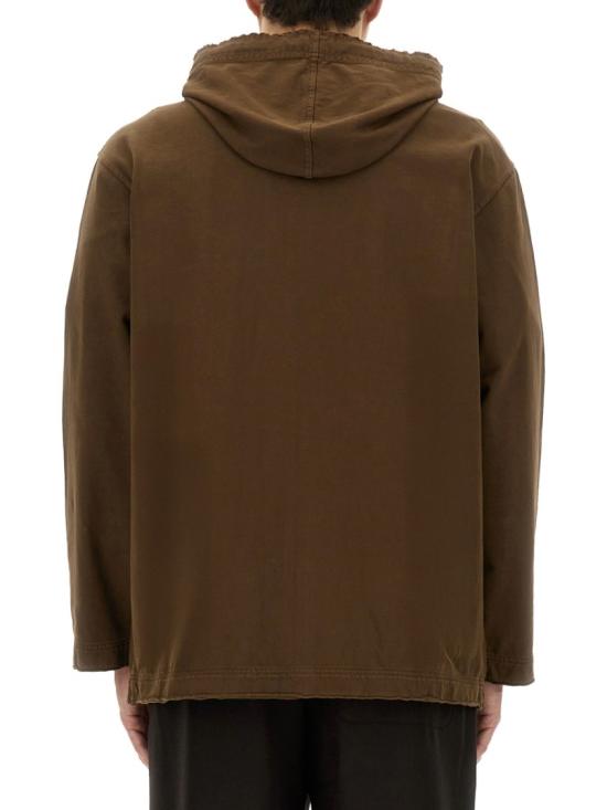 25SS 우마 왕 후드 티셔츠 UM1532 UW600 Brown - UMA WANG