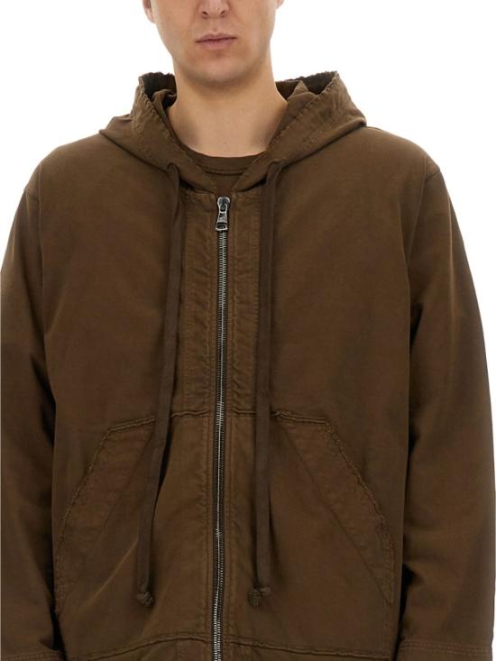 25SS 우마 왕 후드 티셔츠 UM1532 UW600 Brown - UMA WANG