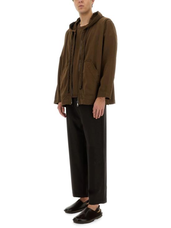 25SS 우마 왕 후드 티셔츠 UM1532 UW600 Brown - UMA WANG