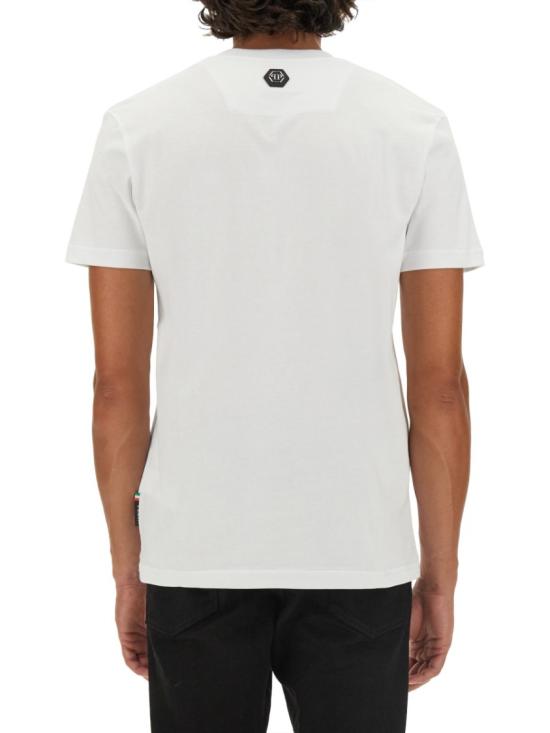  필립 플레인 반팔 티셔츠 MTK7449 PJY002N01 White - PHILIPP PLEIN