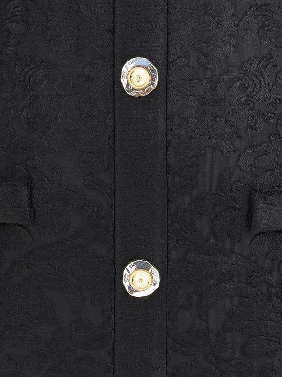 25FW 발망 미디 원피스 FF1R5127JK65 0PA Black - BALMAIN