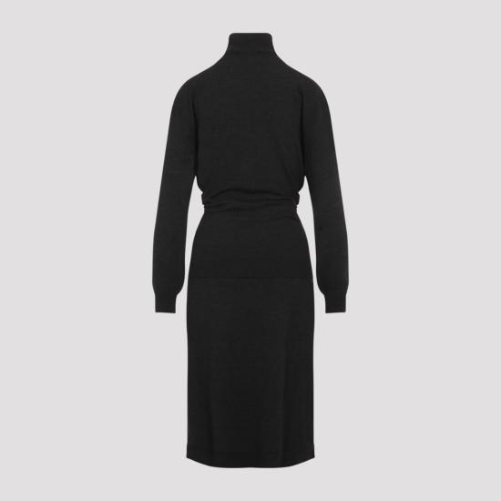 25FW 르메르 메리노 블렌드 트롱프뢰유 드레스 DR1082 LK087 966 GREY - LEMAIRE