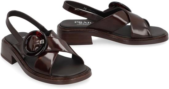 25SS 프라다 샌들 1X962NF035P39 F0038 BROWN - PRADA