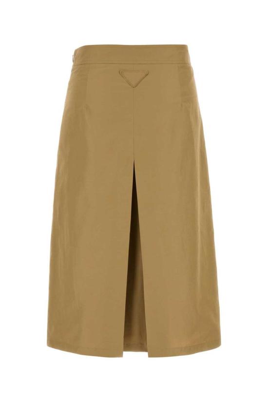 25FW 프라다 미디 스커트 21H011SOOO13GP F0594 BEIGE O TAN - PRADA