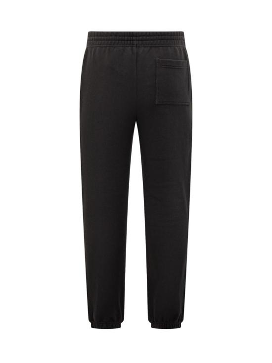 25FW 버버리 EKD 체크 코튼 조깅 팬츠 8116095 A1189 Black - BURBERRY