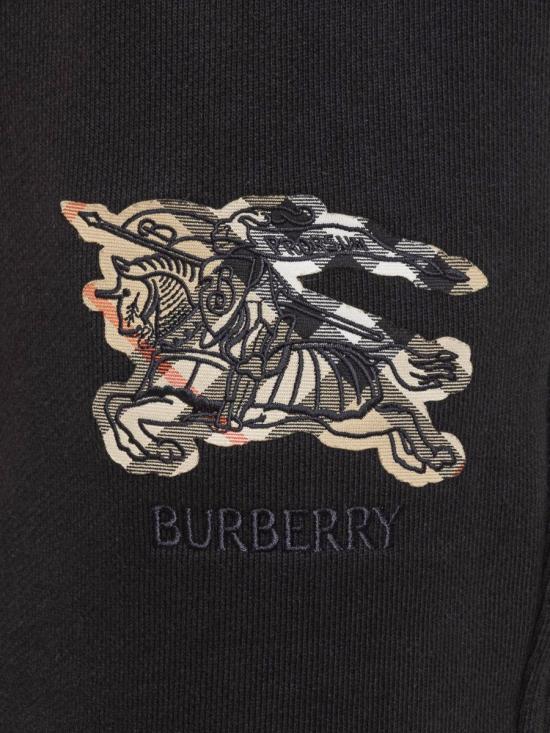 25FW 버버리 EKD 체크 코튼 조깅 팬츠 8116095 A1189 Black - BURBERRY