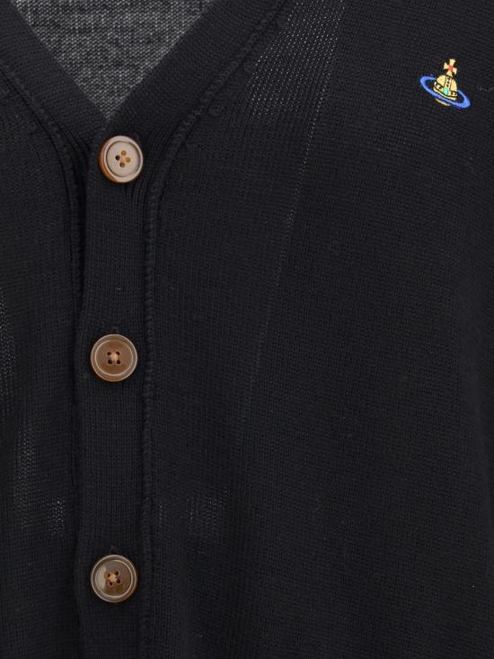 25FW 비비안웨스트우드 스웨터 27010014Y002M N401 Black - VIVIENNE WESTWOOD