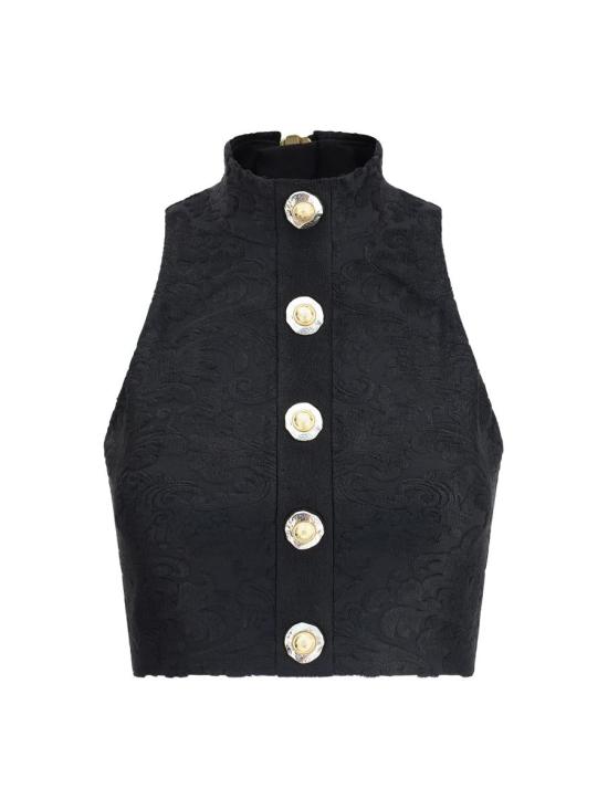 25FW 발망 민소매 티셔츠 FF1AB495JK65 0PA Black