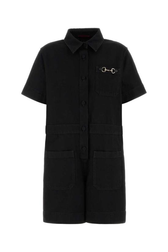 25FW 구찌 데님 점프수트 832483XDDBK 1000 Black