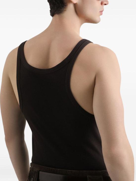 25FW 돌체앤가바나 민소매 티셔츠 G8SV9ZFU7AVM0682 Black - DOLCE & GABBANA