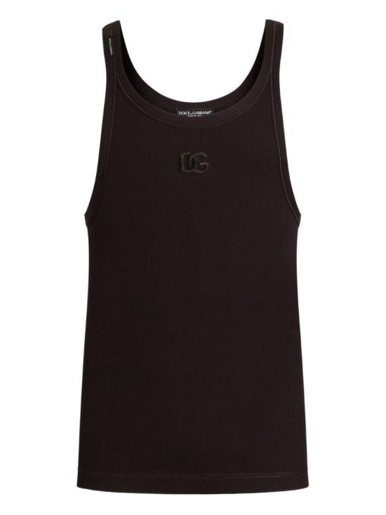 25FW 돌체앤가바나 민소매 티셔츠 G8SV9ZFU7AVM0682 Black