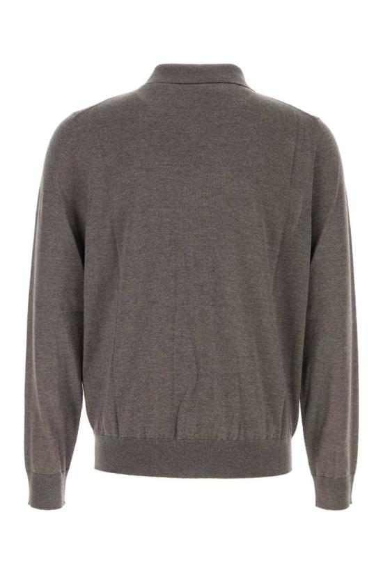 25FW 생로랑 폴로 티셔츠 821892Y75YW 1480 GREY - SAINT LAURENT