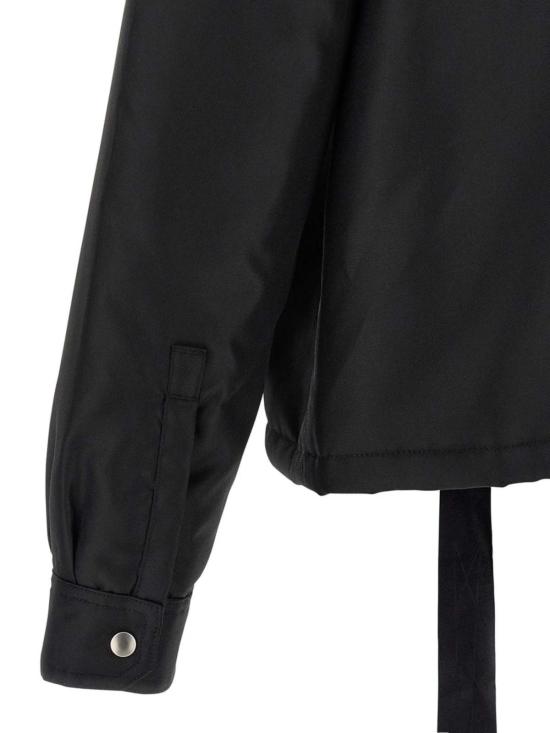 25FW 릭 오웬스 자켓 컨실드 지퍼프런트 재킷 블랙 - RICK OWENS