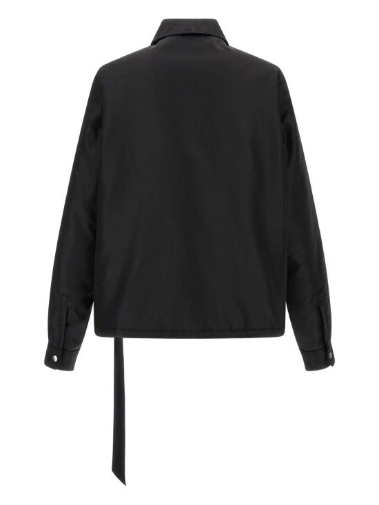 25FW 릭 오웬스 자켓 컨실드 지퍼프런트 재킷 블랙 - RICK OWENS
