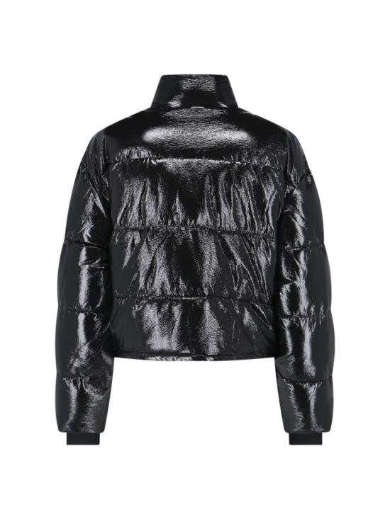 25FW 쿠레쥬 바이닐 숏 푸퍼 자켓 323CMA106VY00169999 Black - COURREGES