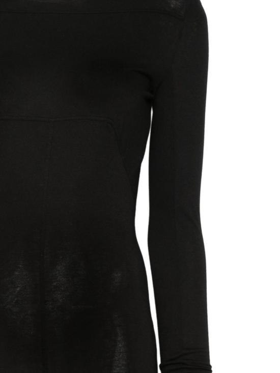  릭 오웬스 롱 원피스 심플 에드푸 가운 드레스 블랙 - RICK OWENS