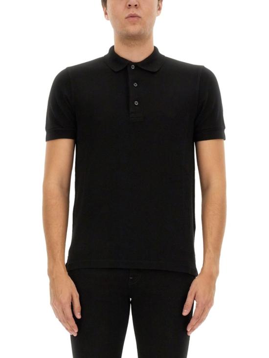 25SS 톰포드 폴로 티셔츠 JPS011 JMT009S25LB999 Black