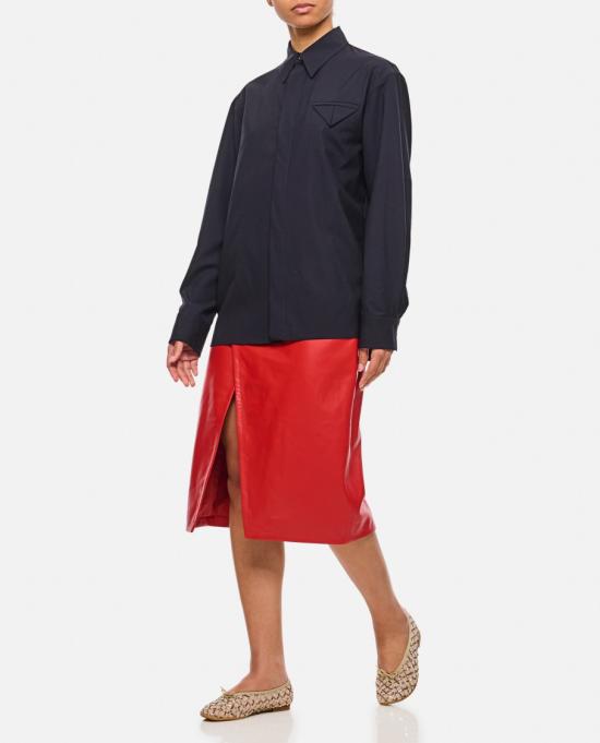 25SS 보테가베네타 셔츠 707895V4XP04246 Blue - BOTTEGA VENETA