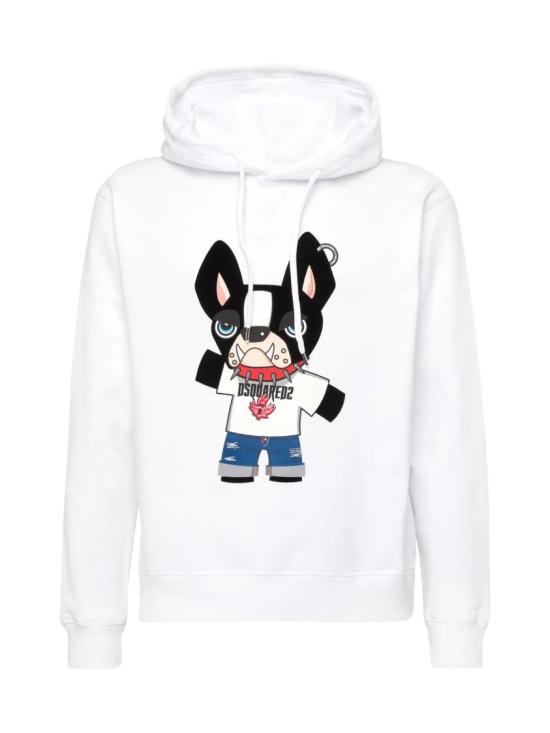 25SS 디스퀘어드2 후드 티셔츠 S74GU0835S25516100 White