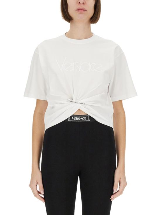 25SS 베르사체 반팔 티셔츠 1018898 1A136101W000 White