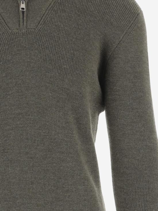 25FW 딸리아토레 집업 니트 LINTONPWI2501VERDE Green - TAGLIATORE