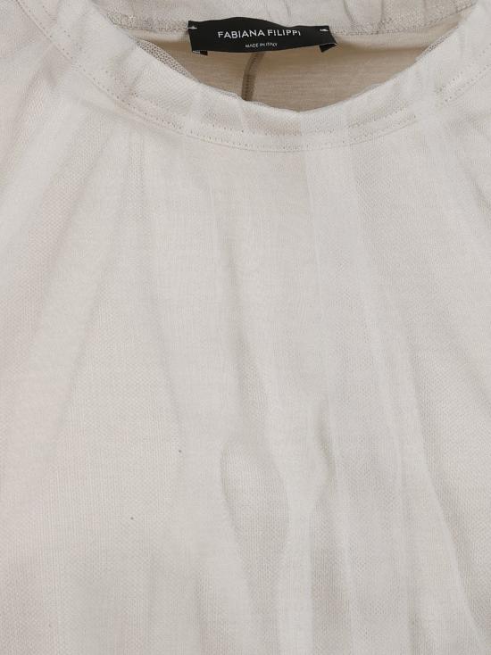 파비아나 필리피 반팔 티셔츠 JED275F618L3681259 Neutrals - FABIANA FILIPPI