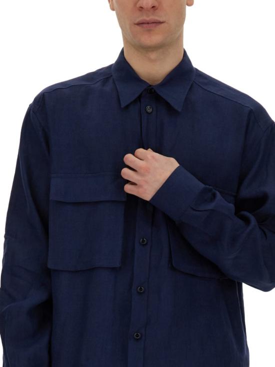  돌체앤가바나 긴팔 셔츠 G5LI9T FU4LGB0310 Blue - DOLCE & GABBANA