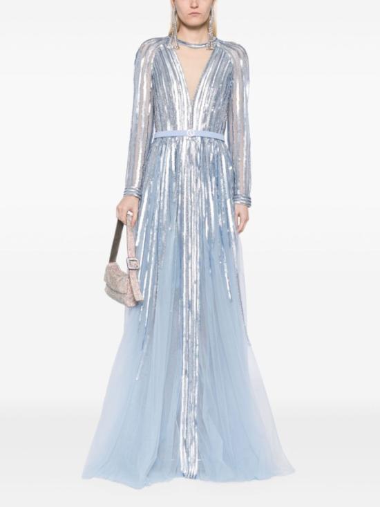  사이드 코베이시 원피스 스팽글 롱 드레스 - SAIID KOBEISY