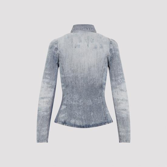 25FW 디젤 셔츠 A21284 068TY 01 BLUE - DIESEL