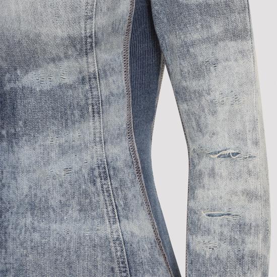 25FW 디젤 셔츠 A21284 068TY 01 BLUE - DIESEL