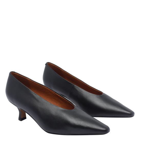 25FW 엔젤 알라르콘 힐/펌프스 25546 416DSAVANE NEGRO Black - ANGEL ALARCON