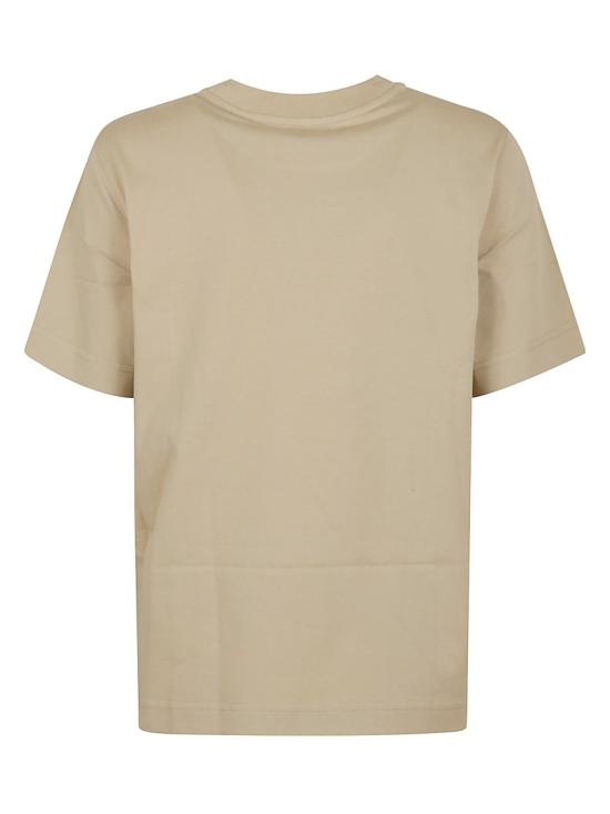 25FW 버버리 나이트 스탬프 코튼 티셔츠 8110926 Neutrals - BURBERRY