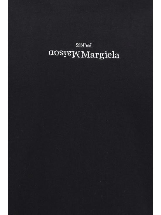 26SS 마르지엘라 업사이드 다운 자수 로고 후드 S50GU0167S25503 962 BLACK - MAISON MARGIELA