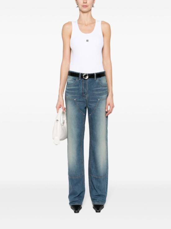  지방시 민소매 티셔츠 BW70CH3YHY White - GIVENCHY