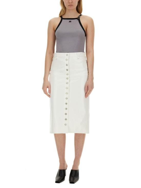  쿠레쥬 민소매 티셔츠 124JDE067 JS0070B102 Grey - COURREGES