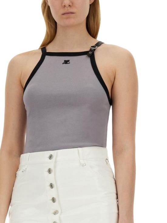  쿠레쥬 민소매 티셔츠 124JDE067 JS0070B102 Grey - COURREGES