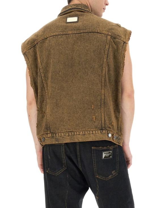  돌체앤가바나 데님 자켓 G9ANWD G8JD8S9001 Brown - DOLCE & GABBANA