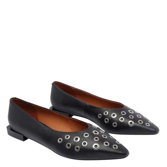 25FW 엔젤 알라르콘 플랫 슈즈 25509 530BSAVANE NEGRO Black - ANGEL ALARCON