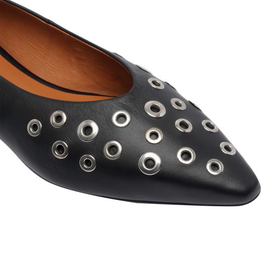 25FW 엔젤 알라르콘 플랫 슈즈 25509 530BSAVANE NEGRO Black - ANGEL ALARCON