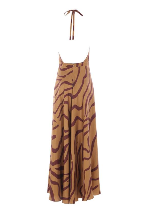 25FW 라쿠엘 디니즈 원피스 5L03131NSS002000598002 ZEBRA BEIGE BORDEAUX - RAQUEL DINIZ